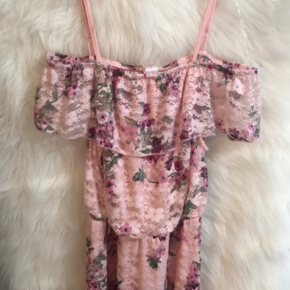 No Boundaries - All Lace High Low Sun Dress M